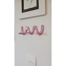 Gancho de Parede Decorativo Orgânico | Cabideiro Dopamine Decor Colorido | Wall Hook Aesthetic Artesanal