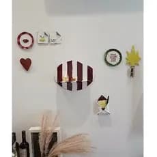 Kit Decoração de Parede em Cerâmica Fria | Composição Aesthetic Artesanal | Decor Sala/Quarto Criativo