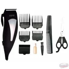 maquina de cortar cabelo e barba fama com 8 peças 110v