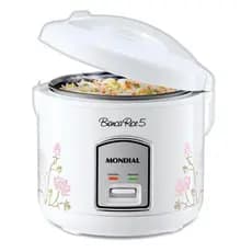 Panela Eletrica de Arroz Mondial Branca 400W 5 Xicaras 110v