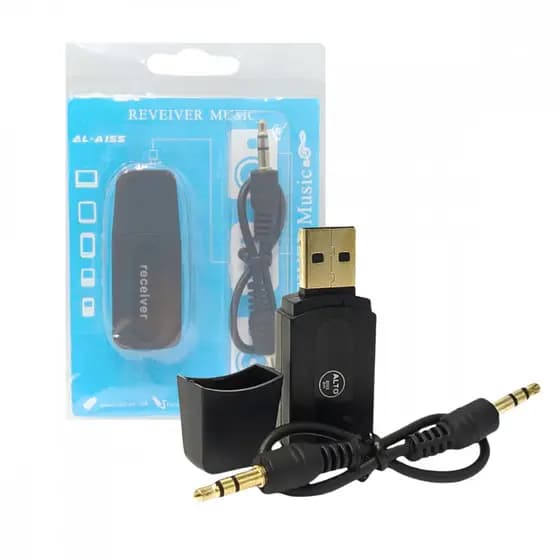 Adaptador Bluetooth Receptor de Áudio MP3 Usb com Conexão P2