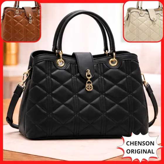 Bolsa Matelassê Chenson Original Média Grife Luxo Mão Ombro Lateral Transversal Chique Hilda 3485680