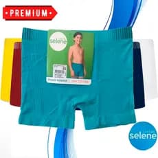 Cueca Selene Boxer infantil selene Menino Criança Sem Costura Material Premium ajusta facilmente