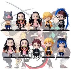 Boneco Kimetsu no Yaiba Demon Slayer Anime Action Figure Decoração Miniatura Tanjirou/Nezuko/Zenitsu/Inosuke/Rengoku