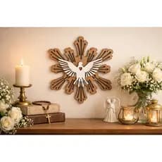 Divino Espírito Santo em MDF Kit Com 03 Unidades – Decoração Religiosa de Parede