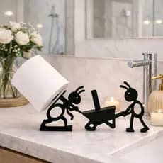 Suporte Para Papel Higiênico De Formiga Divertido e Criativo