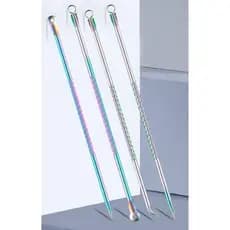 Removedor Inox De Cravo Kit c/ 4 Agulhas Beauty Makeup