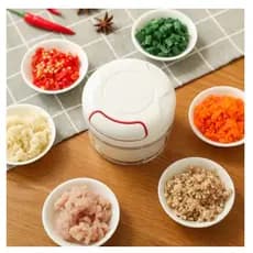 Mini Processador e Triturador Manual de Alho, Alimentos e temperos