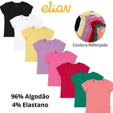Blusa Infantil Baby Look Cotton Elian Roupa Infantil Roupa Menina Blusinha Infantil Menina Linda Roupa Menina 50030