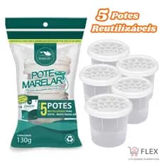 Potes VAZIOS para Antimofo Desumidificador para Armários e Gavetas - Reutilizável - 5 ou 10 Unid.