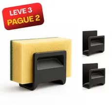 Suporte Porta Esponja de Louça - Bucha de Pia de Cozinha | Autocolante | Fixação sem furo Fita 3M