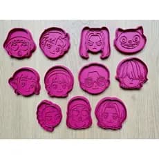 Kpop Demon Hunter Cortador de Biscoitos Kit de Artesanato com Play-Doh
