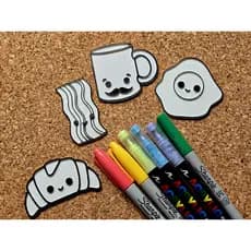 Café da Manhã Colorir Café Artesanato Ovo Bacon Faça Você Mesmo