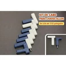 KIT Cabo em T para chaves Allen / Sextavadas SAE 1/16 - 7/32 polegadas