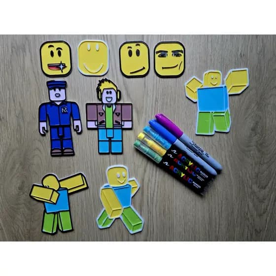 Pacote de Desenho Roblox DIY - Presente Divertido e Criativo