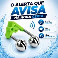 Kit 10 Guizos Sino Duplos Para Vara De Pesca Alarme Sonoro De Fisgada