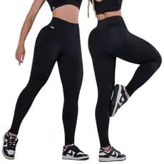 Kit 2 Calça Legging Fitness Grace Academia Treino Forro Duplo Zero Transparencia AQN SPORT