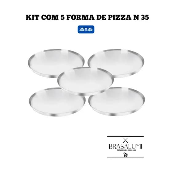 Kit c/ 5 formas de Pizza n35