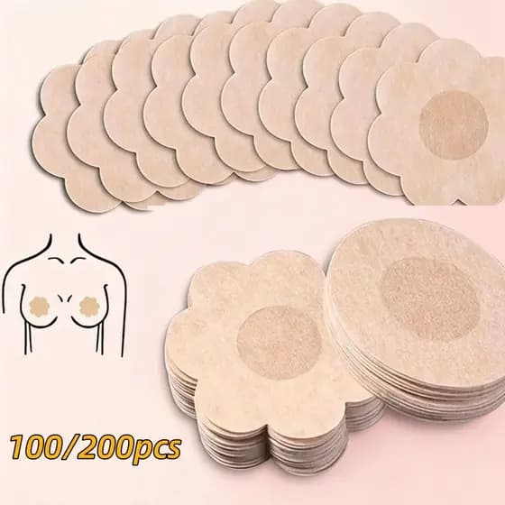 Kit 200 Tapa-Seios Invisível Adesivo Protetor com 7,5cm de Diâmetro para Tampar Mmilos/Aureold