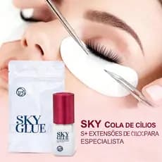 Cola 5ml Aplicador de Extensão de Cílios Profissional  Secagem Rápida em 1-2 Segundos