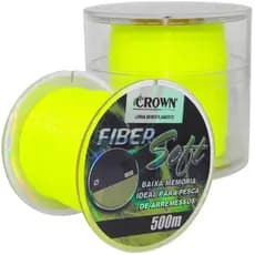 Linha Monofilamento Fiber Soft 0,40mm Crown - 500m - 32 Lbs