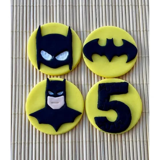 batman aplique comestível para pirulito cup cake donuts pasta americana