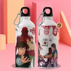 Garrafa Stranger Things 5 / Garrafa Personalizada Série Stranger Things Will Byers e Eleven
