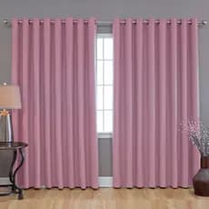 Cortina Microfibra 3,00(larg) X 2,50 (Alt) (Longa) Sala Quarto - Rosa