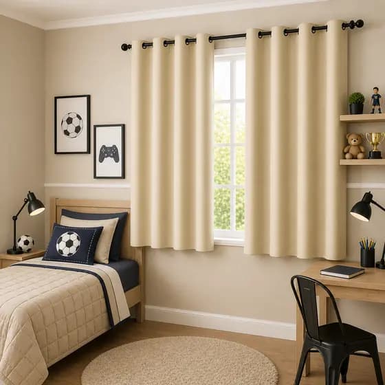 Cortina Blackout 2,20m x 1,30m Quarto Sala Blackout PVC corta 100 % a luz Cores