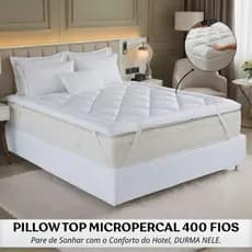 Pillow Top Protetor Colchão Cama Casal Padrão Box Dupla Face Extra Macio Luxo Conforto Premium