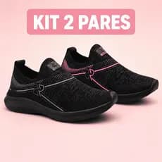 Kit 2 Pares Tênis Esportivo Confortável Leve Versátil Para Academia e Dia a Dia