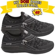 Kit 2 Pares Tênis Meia Confortável e Moderno – Super Leve e Atemporal | Pronta Entrega