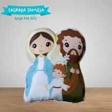 Almofada Naninha Contornada Sagrada Família