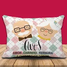 Almofada De Tecido Retangular 20x30cm  Dia dos Avós Lembrancinha Avós