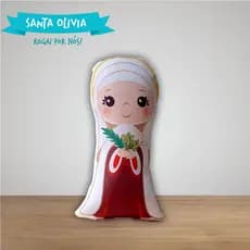 Almofada Naninha Santa Olivia de Palermo Católico