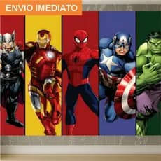 Papel Parede Autocolante Vingadores Adesivo Quarto Infantil Menino