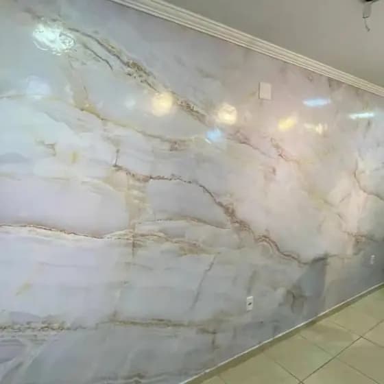 Papel de Parede Autocolante Mármore Luxo Lavável - Fácil Aplicação