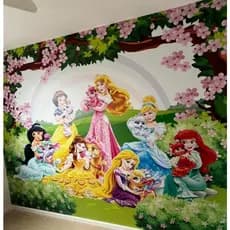 Papel de Parede Adesivo Princesa Quarto infantil