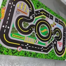 Tapete Pista Lona Corrida Para Brincar Br66