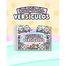 Livro de colorir Colorindo Versículos Bíblico - Capa Dura Folha de 120g ou 180g