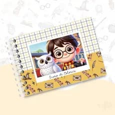 Livro de Colorir Harry Potter - Capa Dura - Folhas de 120g ou 180g