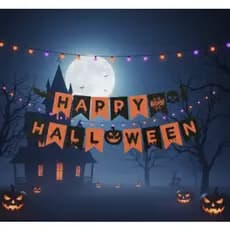 Faixa Decorativa Happy Halloween Varal Bandeirinha Festa Dia Das Bruxas
