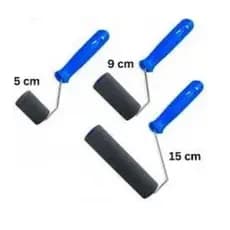 Rolo de Pintura em espuma cinza  kit 3 peças 5cm 9cm e 15cm rolo de espuma cinza 05 cm 09 cm 15cm Redam