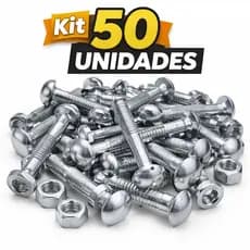 Parafuso francês para madeira 5/16x21/2 50pcs com porca