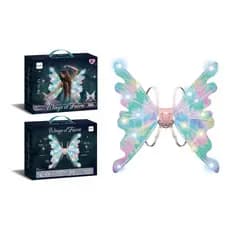 Asas Led Movimento Música Fantasia Fada Borboleta Halloween