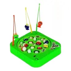 Brinquedo Pesca Peixe Pescaria Musical Giratória Infantil