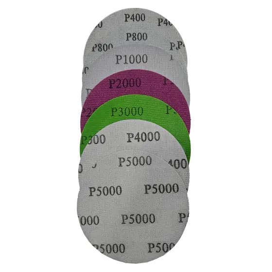Kit Lixas Polimento 5" P400 e P800 com P1000-P5000 Gramatura