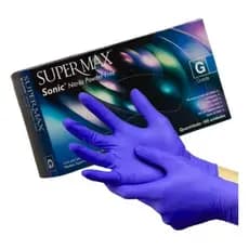 KIT 10 CXS LUVAS DESCARTAVEIS SONIC SUPERMAX
