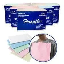 BABADOR DESCARTÁVEL COM 100 UNIDADES HOSPFLEX