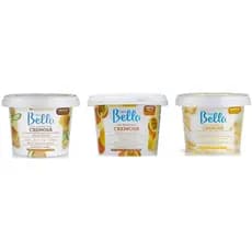 KIT 3 CERAS DEPILATORIAS DE MICRO-ONDAS 200G - MARACUJA - MEL E ALOE VERA - CHOCOLATE BRANCO DEPIL BELLA
